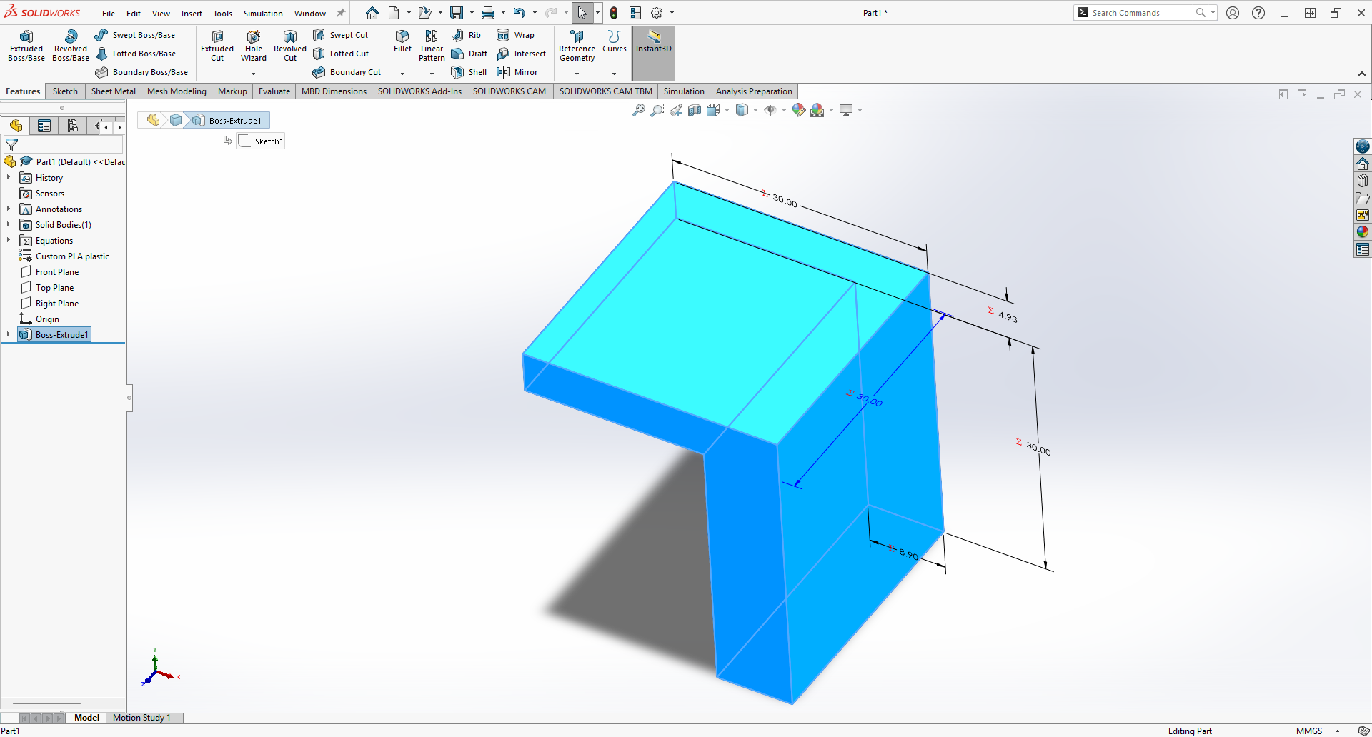 Motor Mount Extrusion